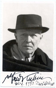 A. Kubin, mit Widmung